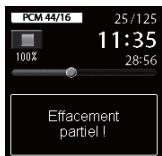 OLYMPUS DM-901 - Appuyez sur la touche ERASE. - 2