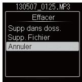 OLYMPUS DM-901 - Suppression de fichiers - 2