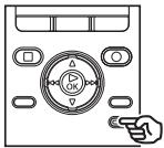 OLYMPUS DM-901 - Appuyez de nouveau sur la touche ERASE lorsque le curseur de lecture se situe à l'endetroit auquel vous VOULEZ arrêté l'effacement partiel. - 1