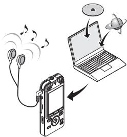 OLYMPUS DM-901 - Utilisation avec un ordinateur - 1