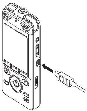 OLYMPUS DM-901 - Connexion de I'enregistreur vocal a un ordinateur - 2