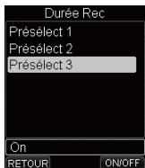 OLYMPUS DM-901 - Activation/Désactivation de l'enregistrementprogramme - 2