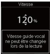OLYMPUS DM-901 - Quand [Vitesse] est selectionné : - 1