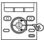 OLYMPUS DM-901 - Appuyez sur la touche  ou  pour selectionner [Début]. - 1