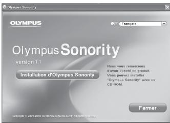 OLYMPUS DM-901 - Double-cliquez sur [Setup] à la racine du CD-ROM. - 1