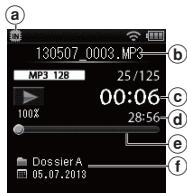 OLYMPUS DM-901 - Appuyez sur la touche OK pour lancer la lecture. - 2