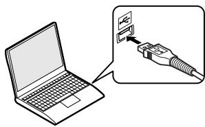 OLYMPUS DM-901 - Connexion de I'enregistreur vocal a un ordinateur - 1