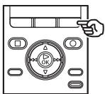 OLYMPUS DM-901 - Appuyez de nouveau sur la touche F3 (RéGL. B) lorsque le point final souhaïte pour la lecture ABC répétée est lu. - 1