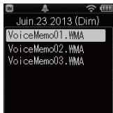 OLYMPUS DM-901 - Suppression d'un méo vocal - 2
