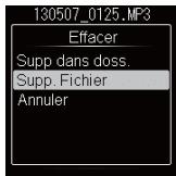 OLYMPUS DM-901 - Suppression de fichiers - 4