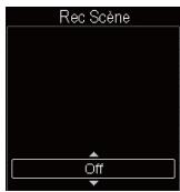OLYMPUS DM-901 - Quand l'enregistreur est en mode d'arrêt, appuyez sur la touche SCENE. - 2