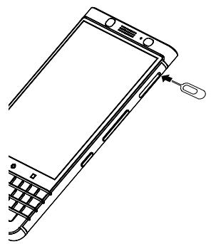 BLACKBERRY KEYONE - Retirer une carte multimédia - 1