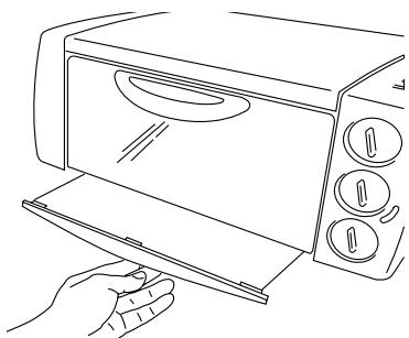 DELONGHI EO1200 B - Si vous four possède un plateau ramasse-miettes: - 1