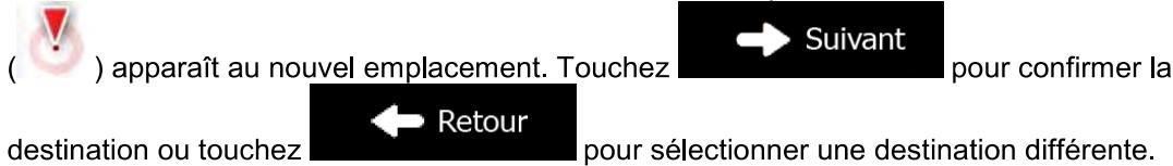 MAPPY ITI E518 CAV EUR - Recherche combinée — Acceder à une destination réçente (Historique) - 2