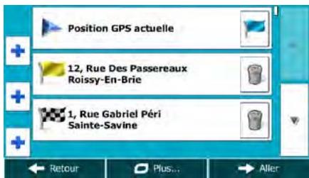MAPPY ITI E518 CAV EUR - Éditer la liste des destinations (Modifier itinétaire) - 1