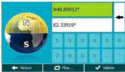 MAPPY ITI E518 CAV EUR - Saisir les coordonnées de la destination - 1