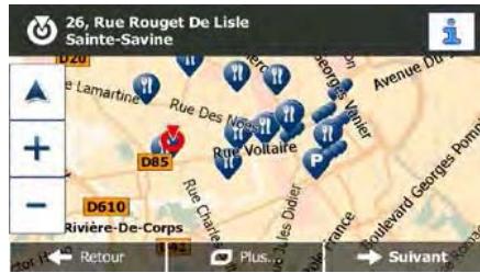 MAPPY ITI E518 CAV EUR - Sélection d'un emplacement sur la carte comme destination - 2