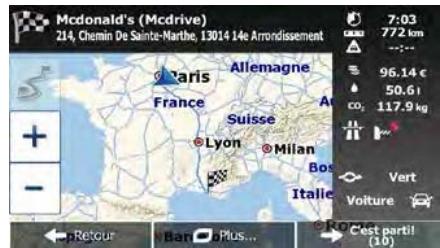 MAPPY ITI E518 CAV EUR - Saisir les coordonnées de la destination - 10