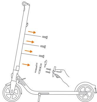 SEGWAY E22 - Installation d'une seconde batterie (en option) - 1