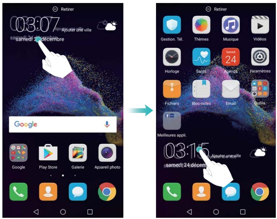 HUAWEI P8LITE2017DSBR4297547 - Déplacer des widgets - 1