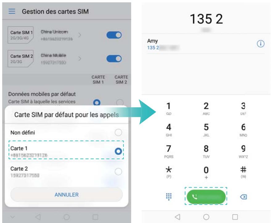 HUAWEI P8LITE2017DSBR4297547 - Définition de la carte SIM par défaut - 1