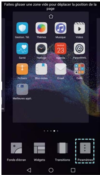 HUAWEI P8LITE2017DSBR4297547 - Activé ou désactiver la boucle d'écran d'accueil. - 2