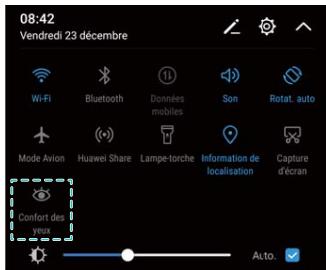 HUAWEI P8LITE2017DSBR4297547 - Activation et désactivation du mode comport des yeux - 1