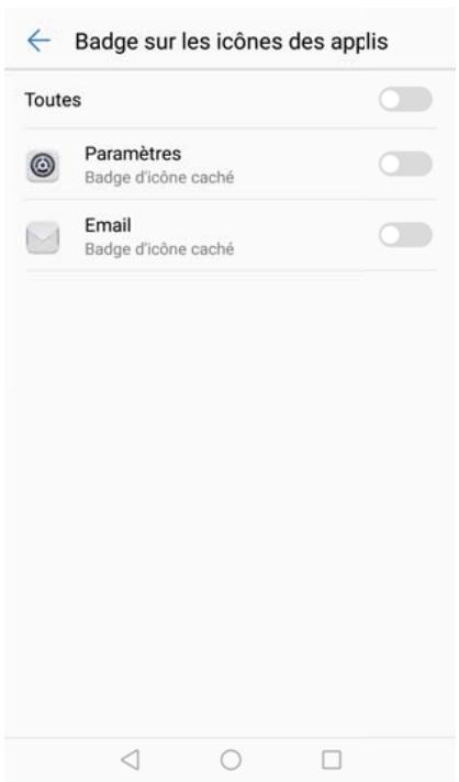 HUAWEI P8LITE2017DSBR4297547 - Afficher ou masquer les badges de notification - 3
