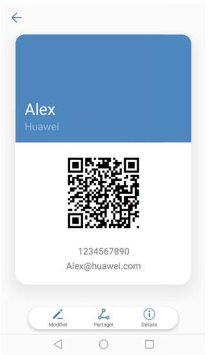 HUAWEI P8LITE2017DSBR4297547 - Creation d'une carte de contact - 1