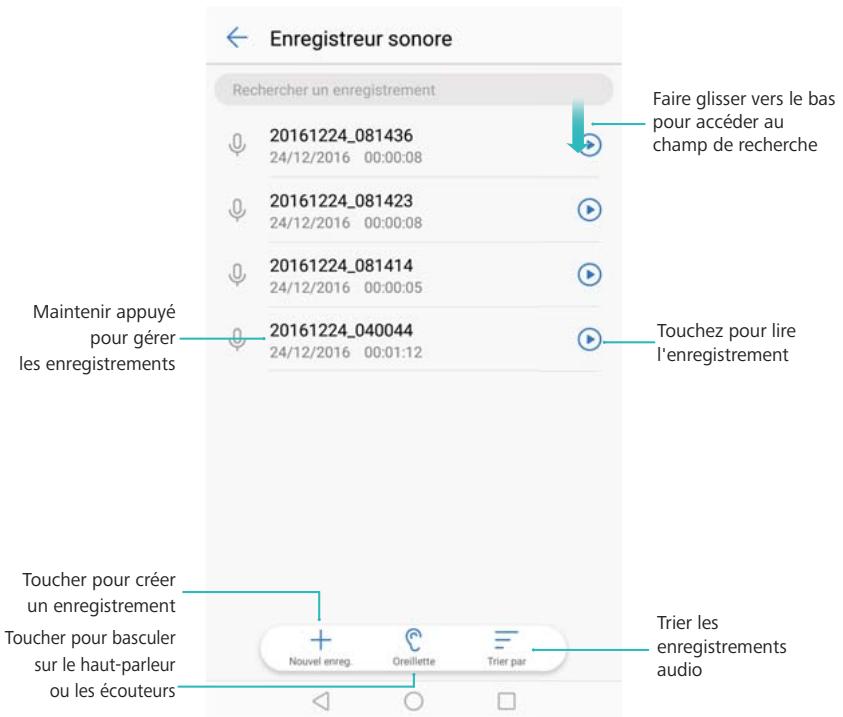 HUAWEI P8LITE2017DSBR4297547 - Gestion des enregistrements - 1