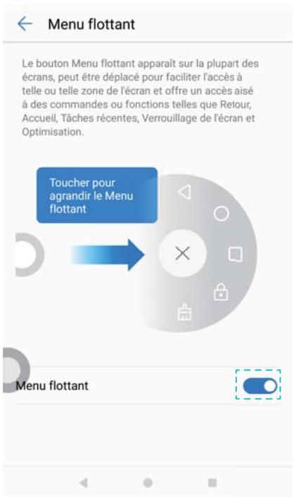 HUAWEI P8LITE2017DSBR4297547 - Activation ou désactivation du menu flottant - 1