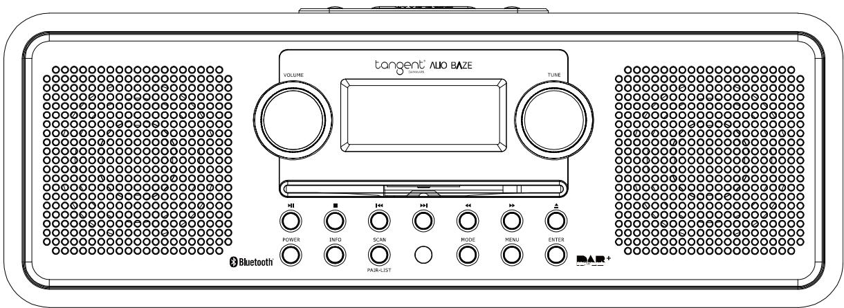 TANGENT ALIO STEREO WHITE - Radio DAB/DAB+/FM avec lecteur CD et Bluetooth - 1