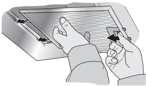 NEFF D79B34NO - Dépose et incorporation des filtres métalliques àGRAISSE - 1