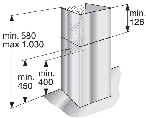 NEFF D79B34NO - Cotes de l'appareil (évacuation de l'air) - 1