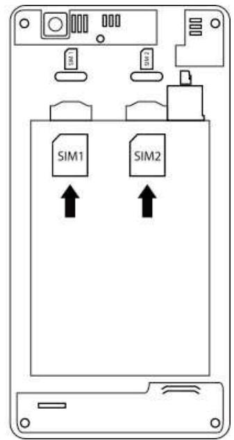 ECHO MOBILE  MAX NOIR - Insertion des cartes SIM - 3