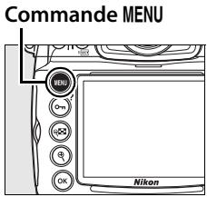 NIKON D700+24-120VR - Menu de l'appareil photo - 1