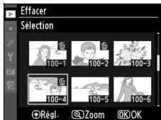 NIKON D700+24-120VR - Appuyez sur le bouton central du sélecteur multidirectionnel pour sélectionner l'image en surbrillance. - 2
