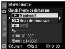 NIKON D700+24-120VR - Sélectionnez l'heure de démarrage. - 2