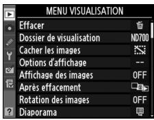 NIKON D700+24-120VR - Sélectionnez un menu. - 2