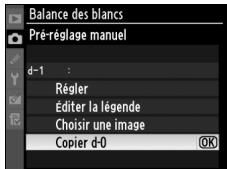 NIKON D700+24-120VR - Copiez d-0 vers la valeur enregistrée sélectionnée. - 2