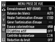 NIKON D700+24-120VR - Sélectionnez d-lighting actif. - 2