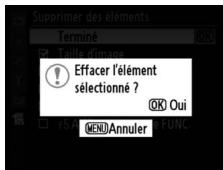 NIKON D700+24-120VR - Supprimez les éléments sélectionnés. - 2