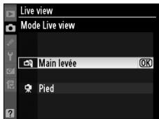 NIKON D700+24-120VR - Sélectionnez un mode live view. - 2
