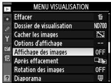NIKON D700+24-120VR - Mettez en surbrillance une rubrique du menu. - 2