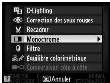 NIKON D700+24-120VR - Affichez le menu retouche. - 2