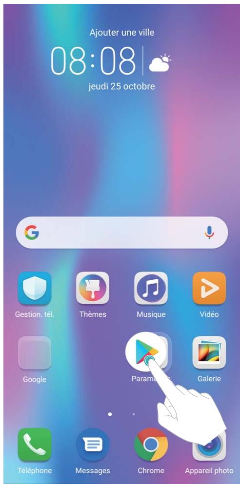 HUAWEI MATE 20 LITE GOLD - Gérer les iconônes de l'écran d'accueil - 1