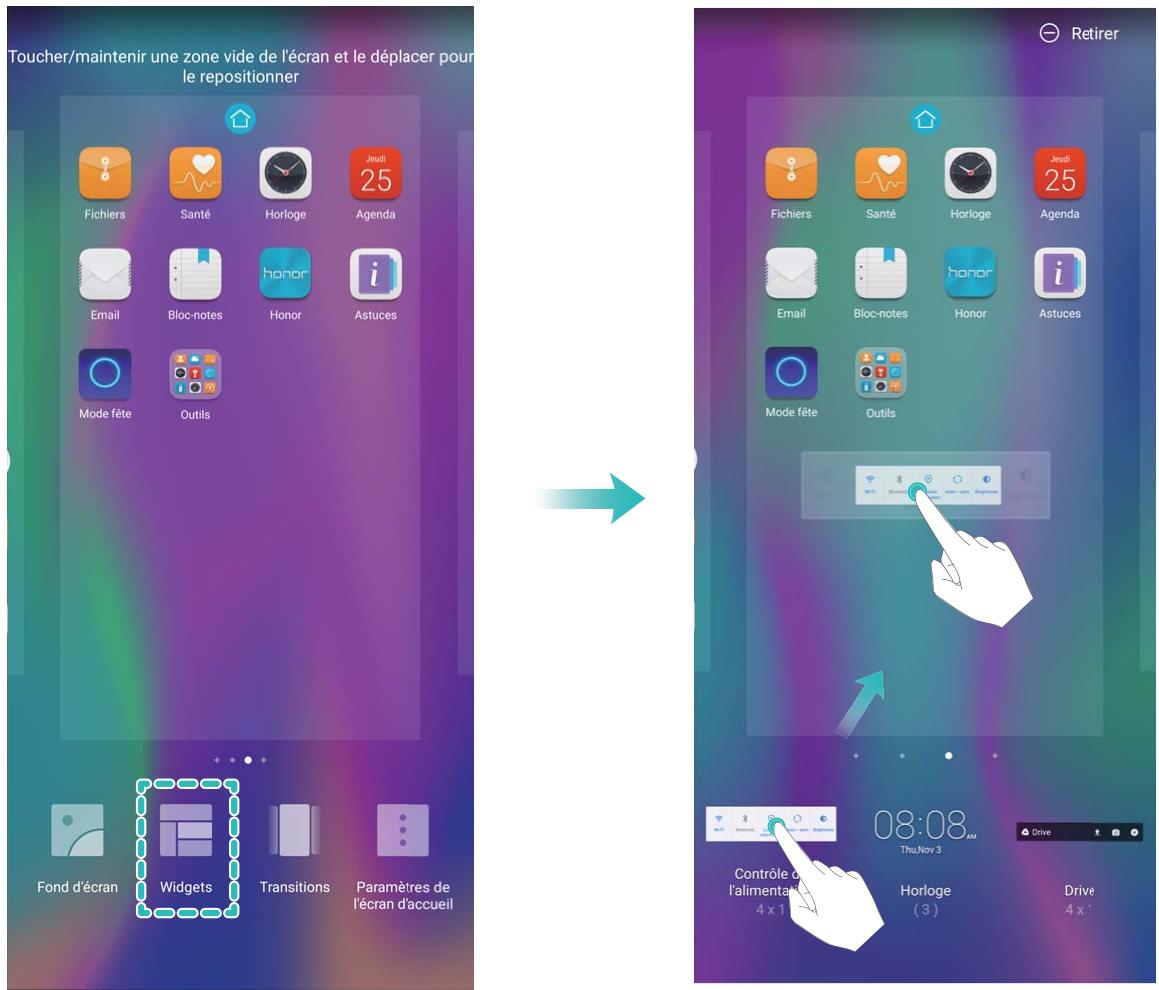 HUAWEI MATE 20 LITE GOLD - Gérer les widgets de votre écran d'accueil - 1