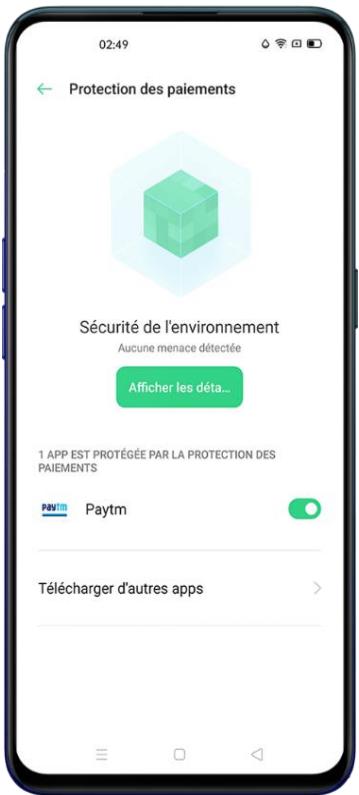 OPPO RENO 4 128GO BLEU - Analyse de l' environnement de paiement - 1