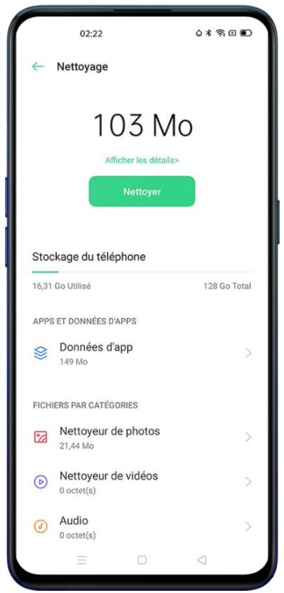 OPPO RENO 4 128GO BLEU - Nettoyage des photos - 1