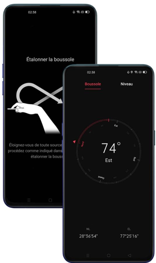 OPPO RENO 4 128GO BLEU - S' orienter avec la boussole - 1